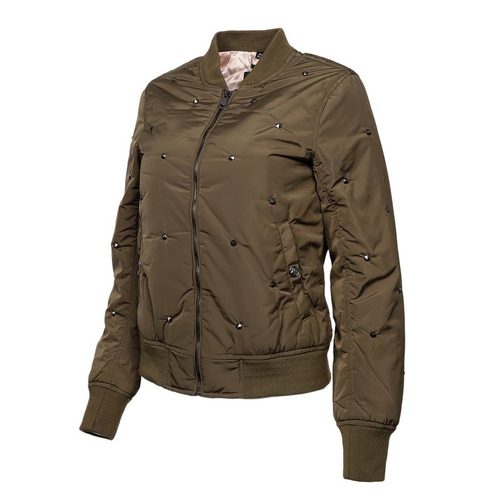 NWT Nanette Lepore Women's Studded Bomber Jacket